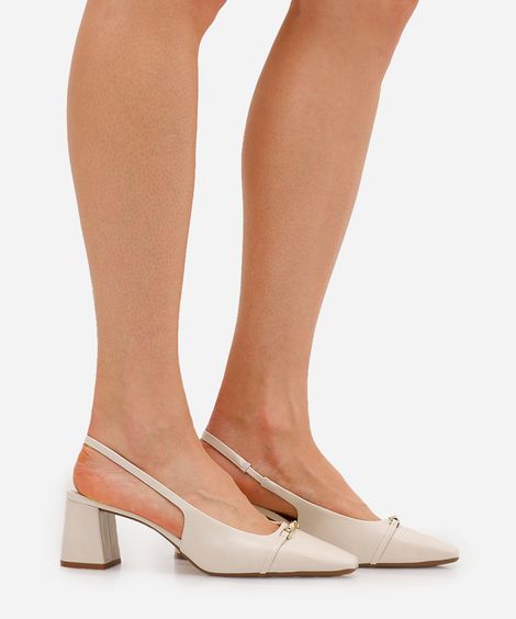 scarpin feminino com bridão oneself off white