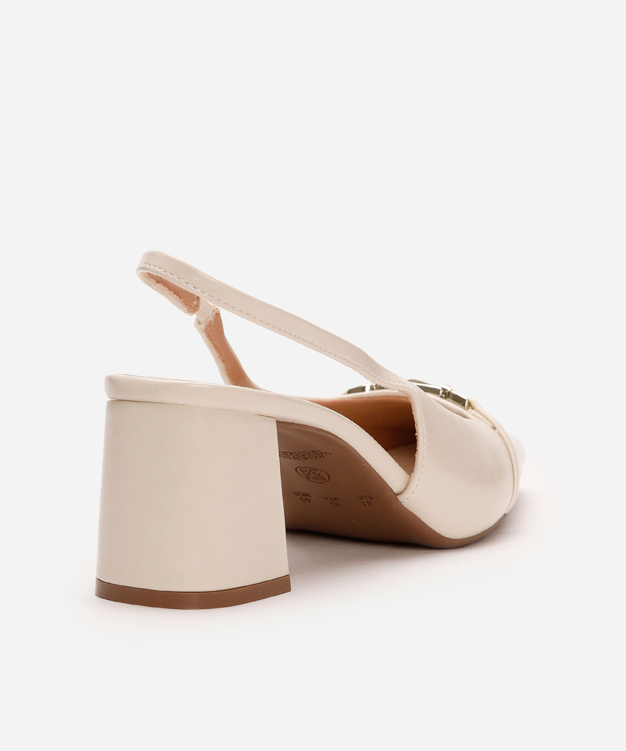 scarpin feminino com bridão oneself off white