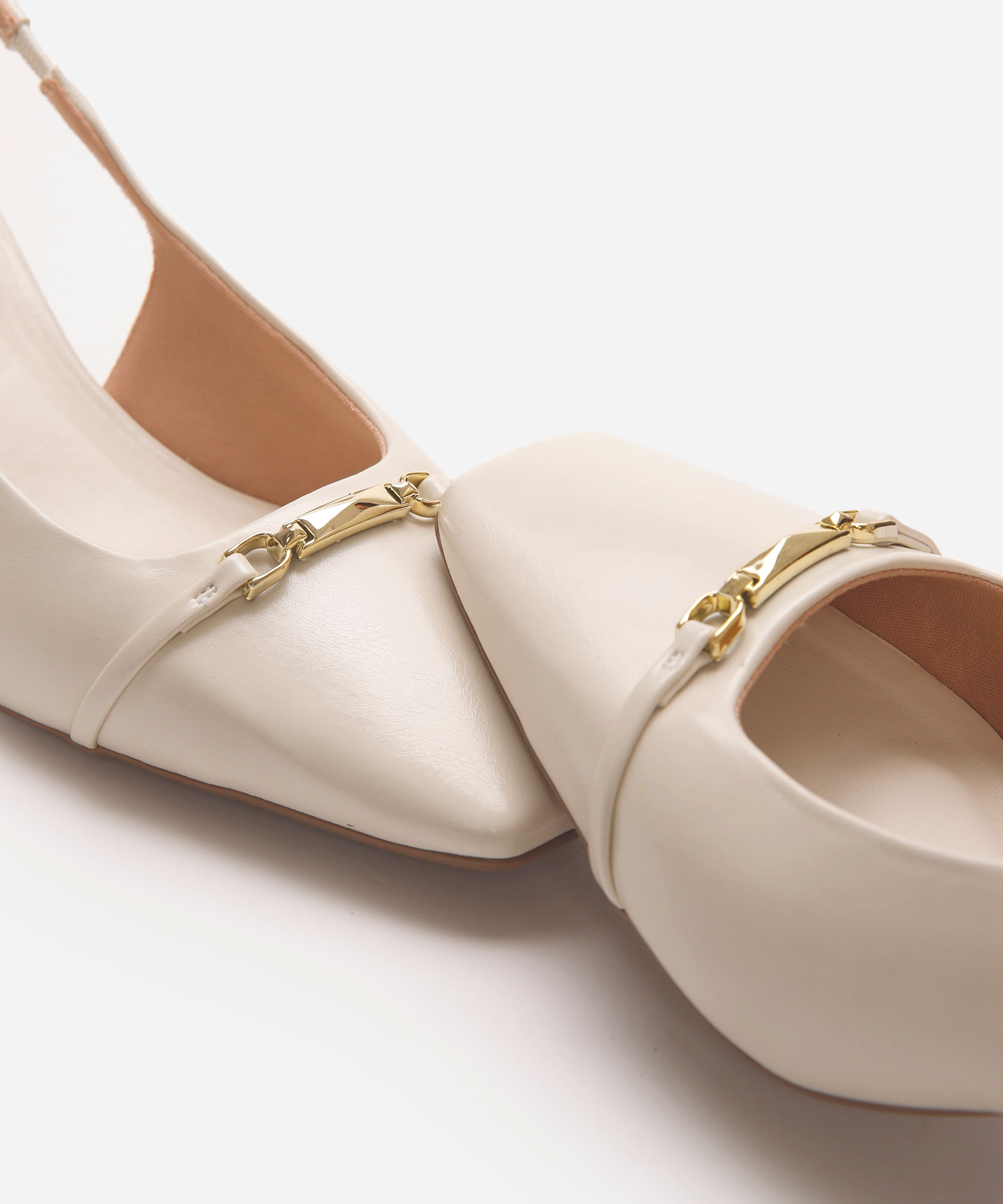 scarpin feminino com bridão oneself off white