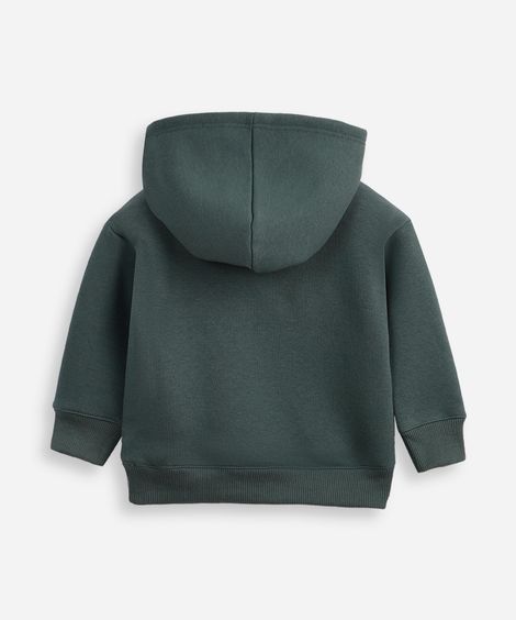 blusão de moletom infantil com capuz mickey verde