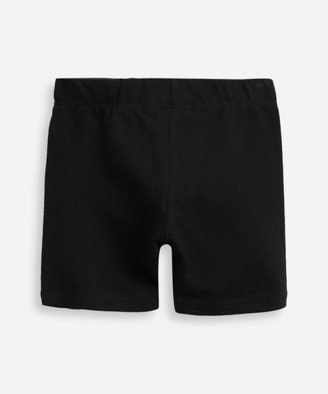 kit de 2 bermudas infantis de algodão preta