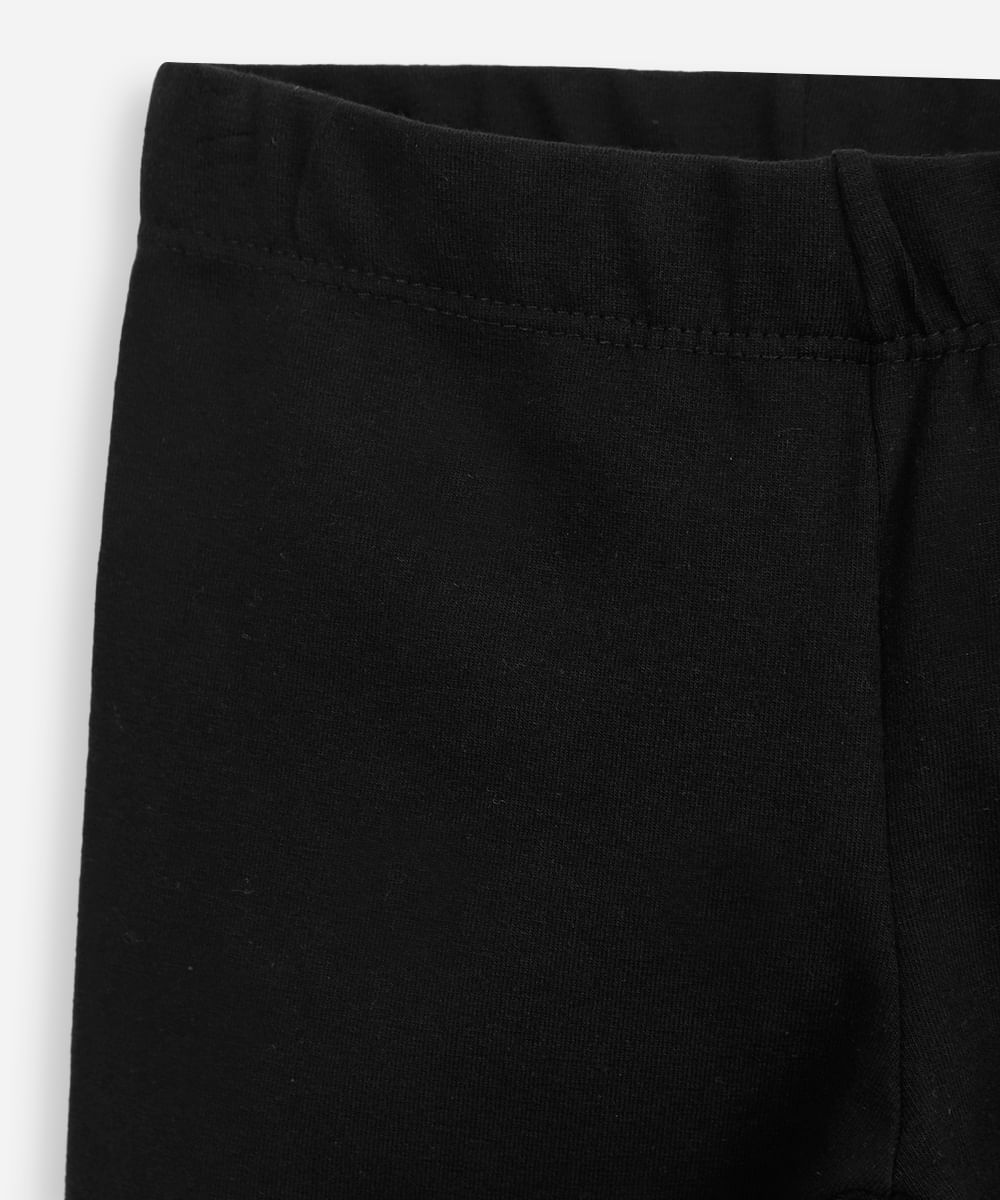 kit de 2 bermudas infantis de algodão preta