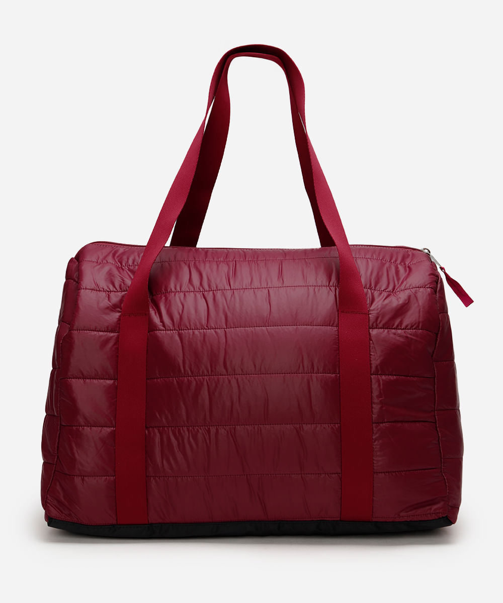 bolsa puffer esportiva vinho