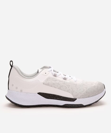 tênis esportivo masculino ace com recortes branco