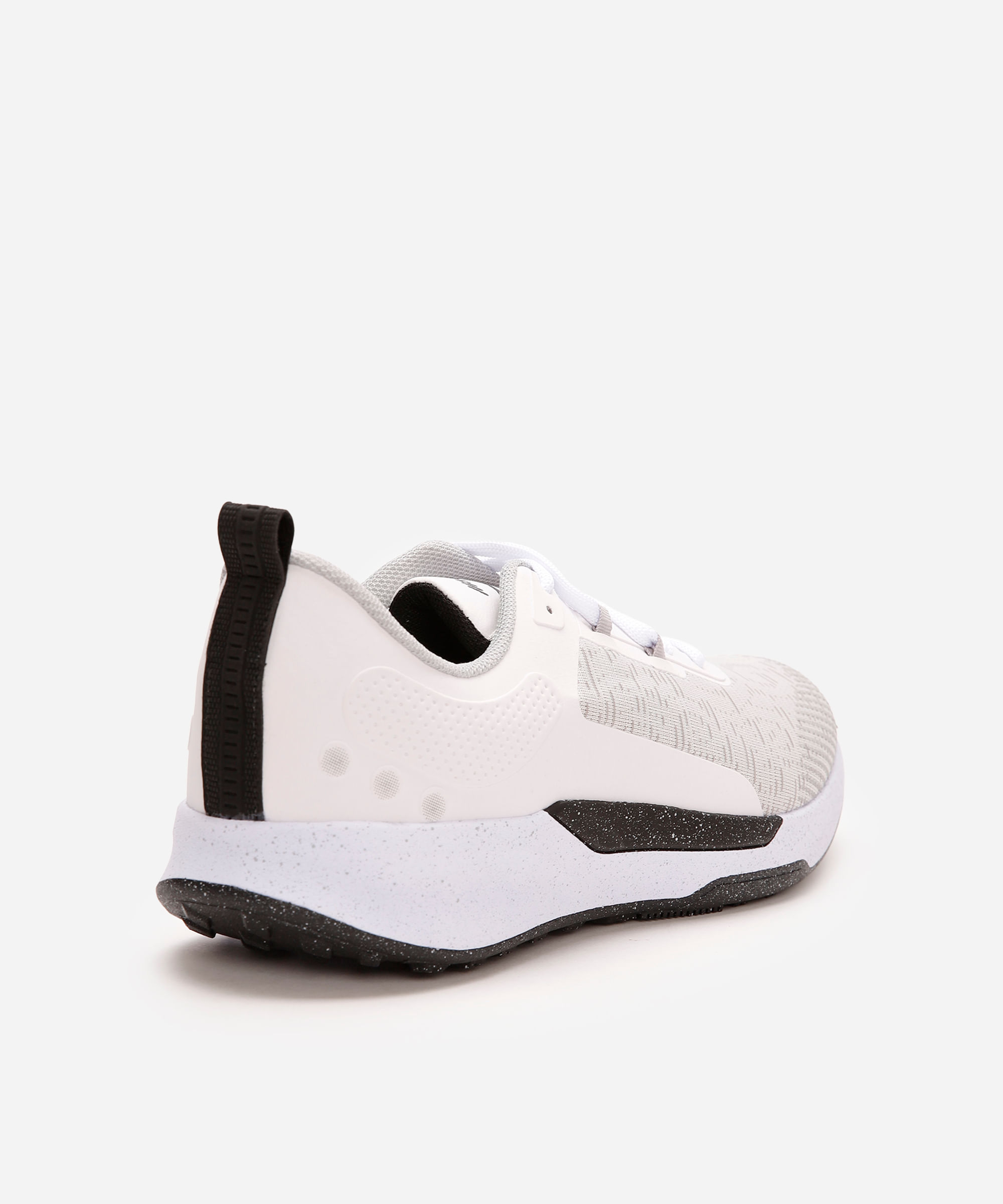 tênis esportivo masculino com recortes branco