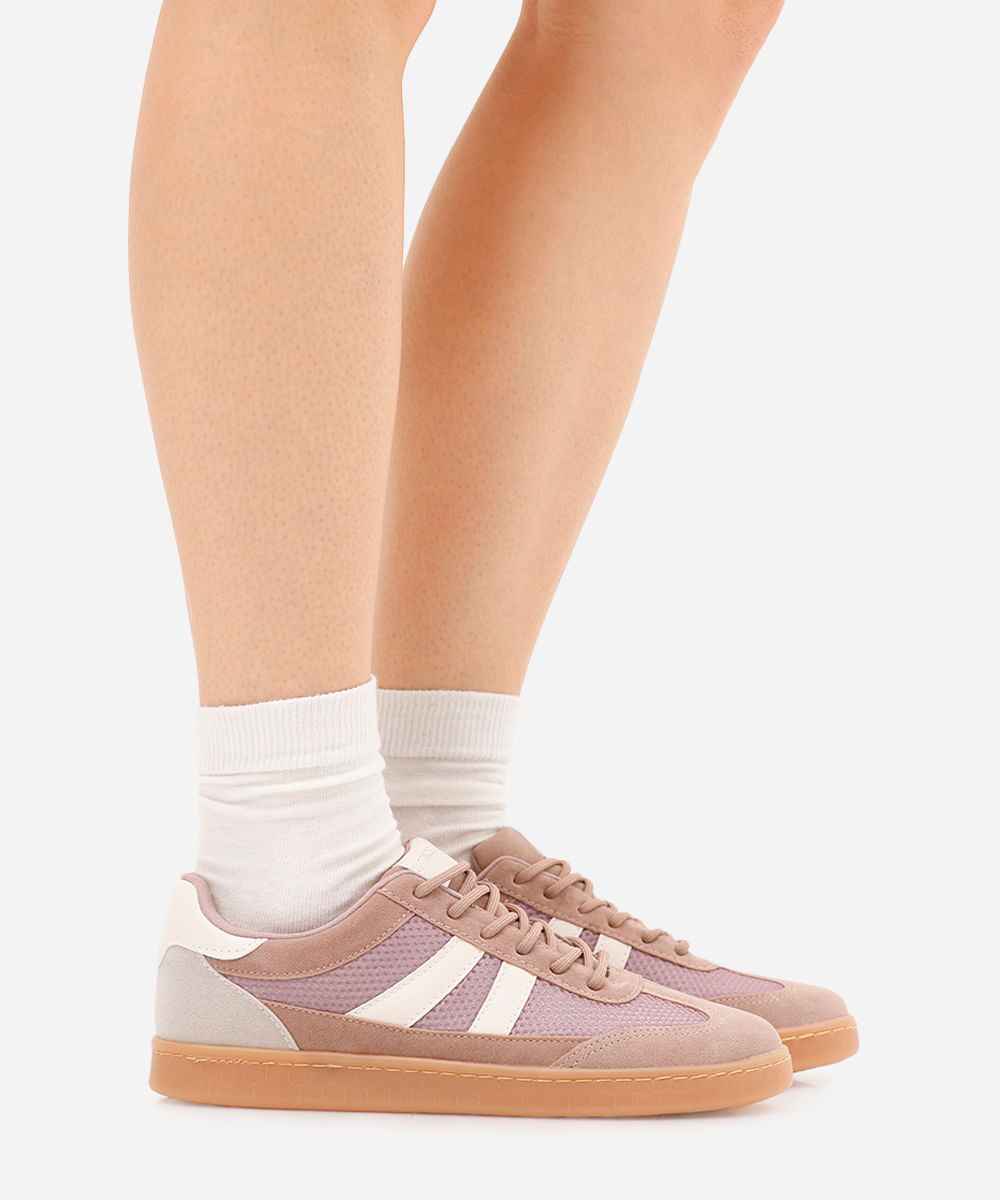 tênis casual feminino rosa