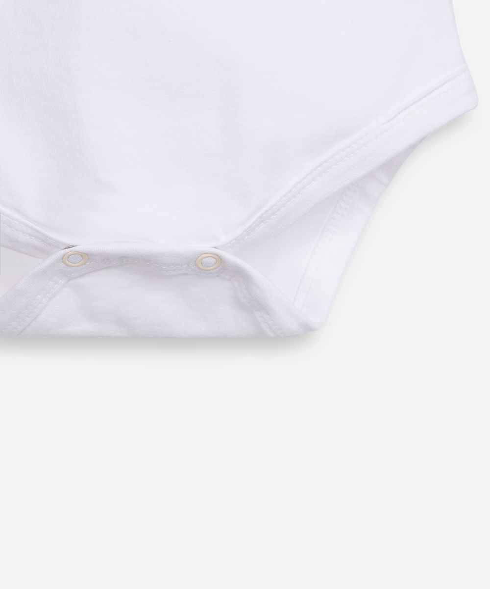 body vestido infantil com babados texturizado off white