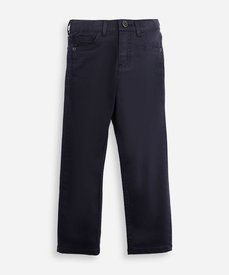 calça skinny infantil de sarja azul
