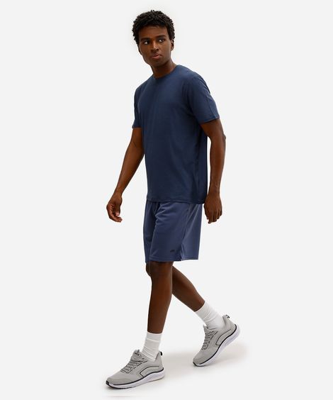 bermuda masculina texturizada azul