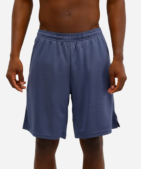 bermuda masculina texturizada azul