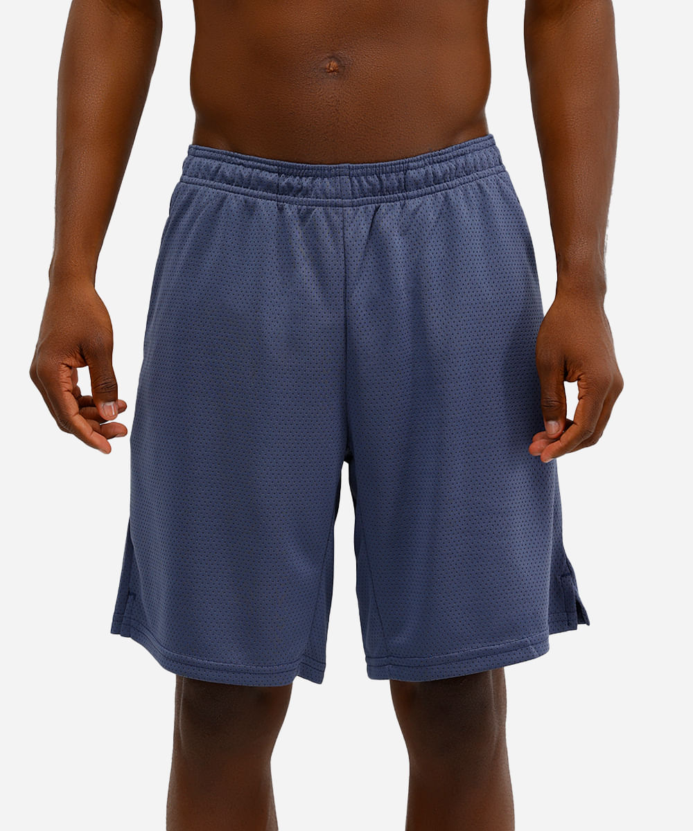 bermuda masculina texturizada azul