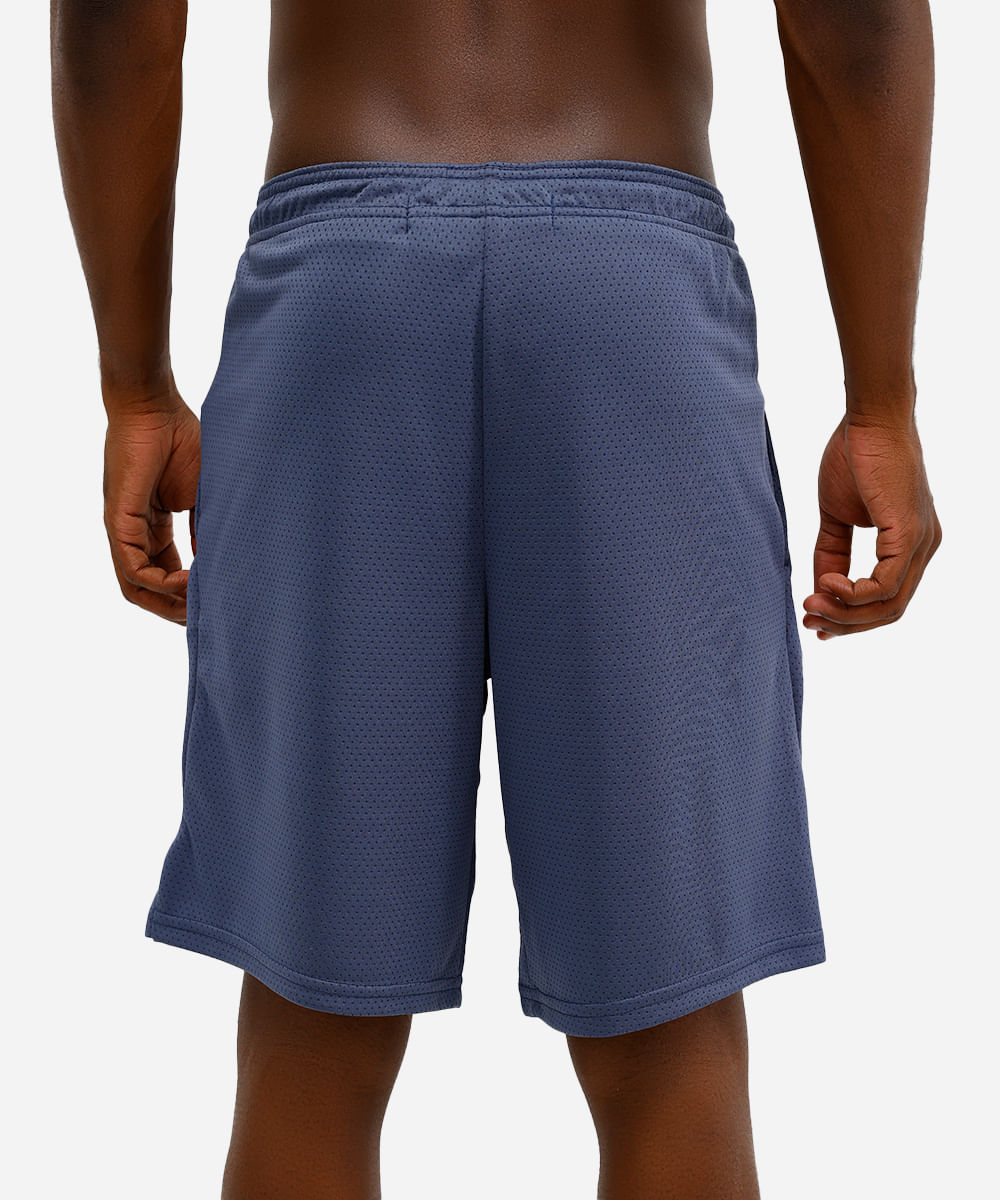 bermuda masculina texturizada azul