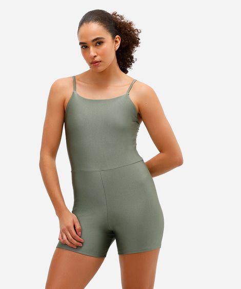 macaquinho feminino alças finas esportivo verde