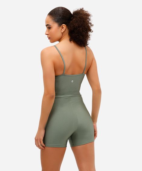 macaquinho feminino alças finas esportivo verde