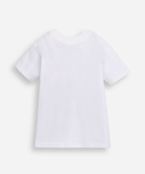 camiseta de algodão infantil manga curta bluey e bingo off white