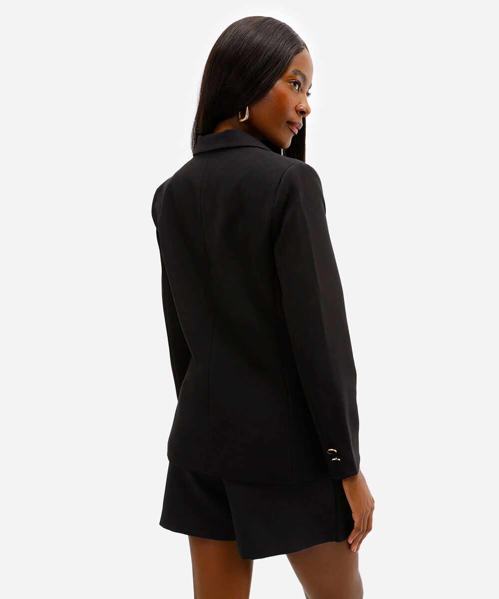 blazer feminino de alfaiataria preto
