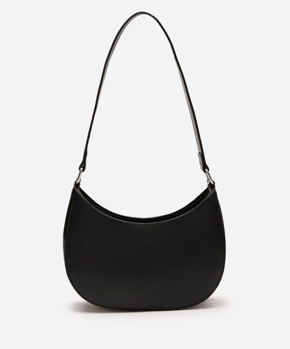 bolsa baguete lisa preto