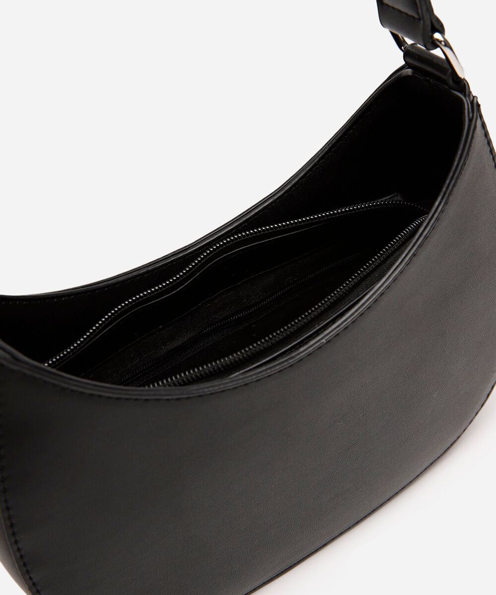 bolsa baguete lisa preto