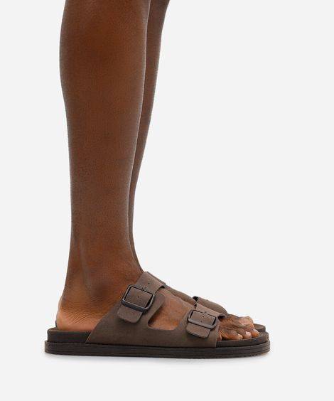 papete masculina com fivelas oneself cinza