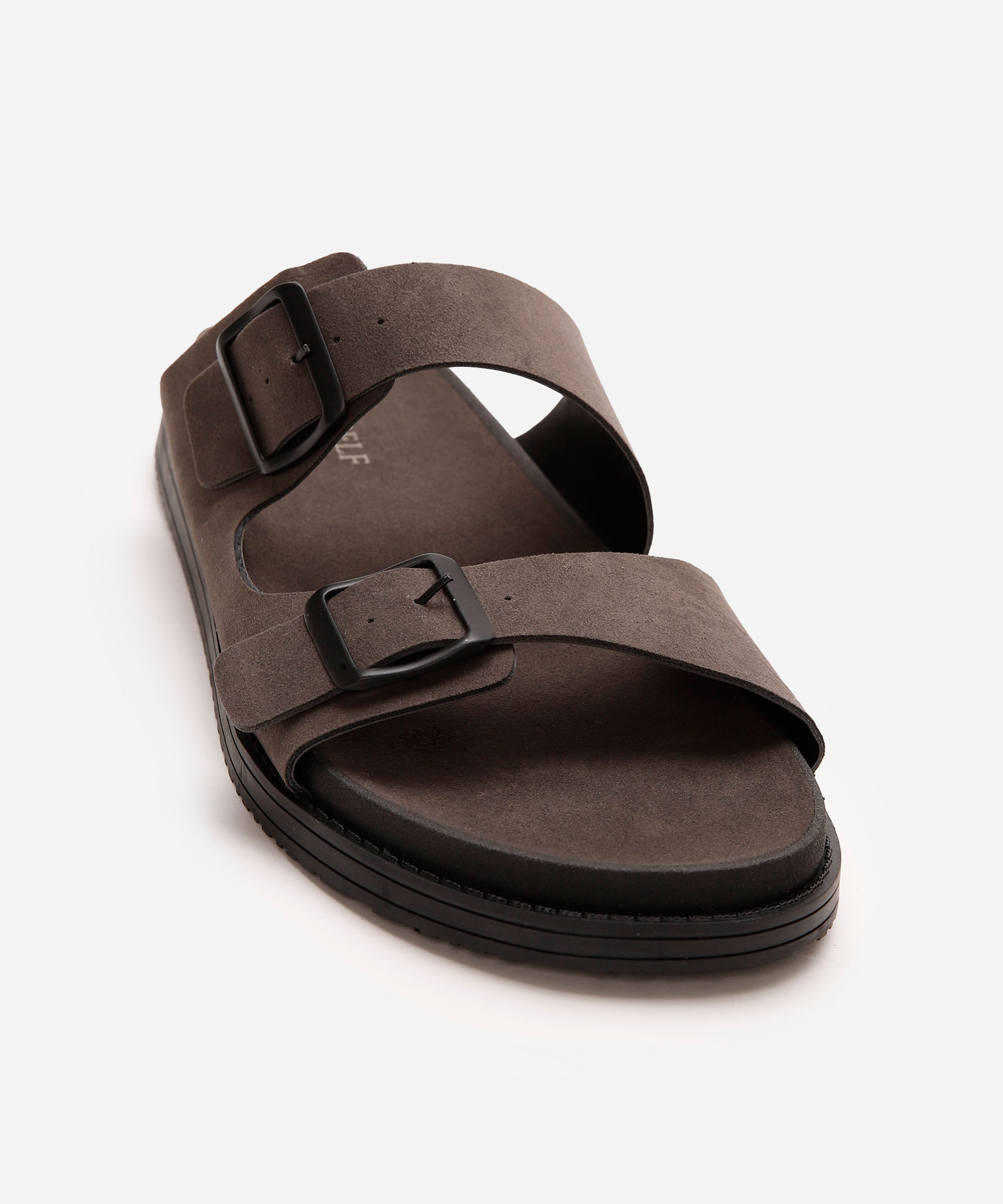 papete masculina com fivelas oneself cinza