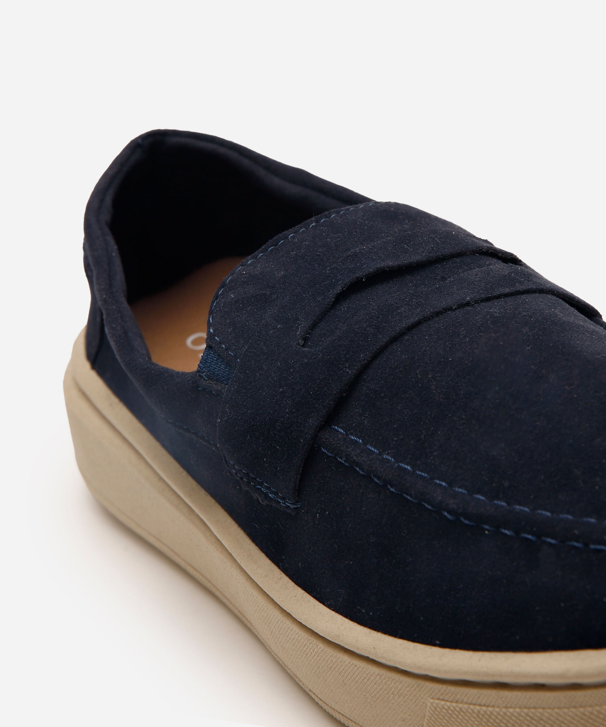 mocassim pespontado texturizado oneself azul