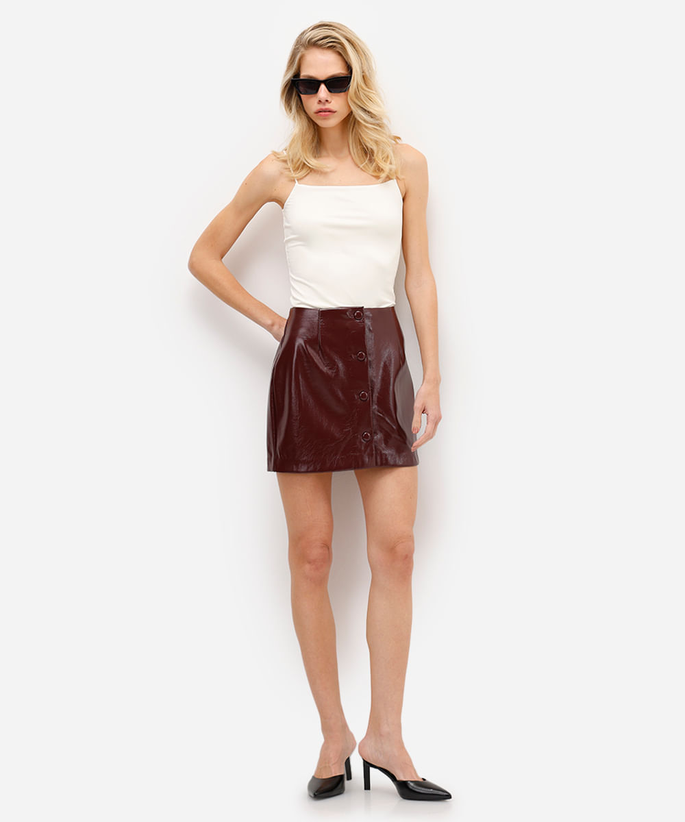 blusa feminina de poliamida alça fina off white
