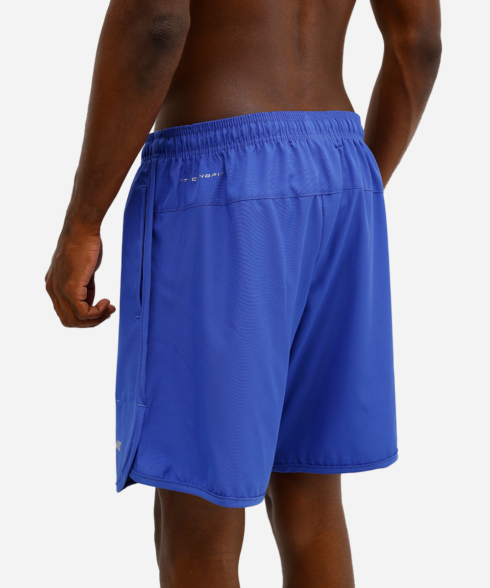 short masculino esportivo azul