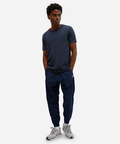 calça jogger masculina esportiva com bolsos azul