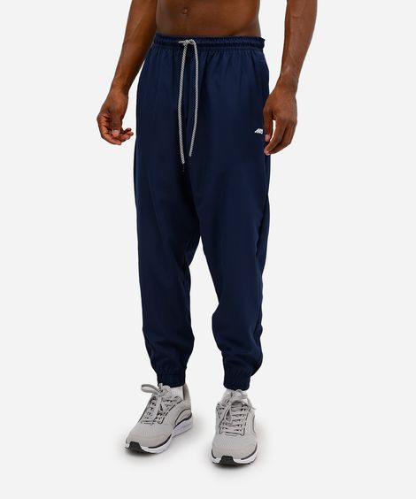 calça jogger masculina esportiva com bolsos azul