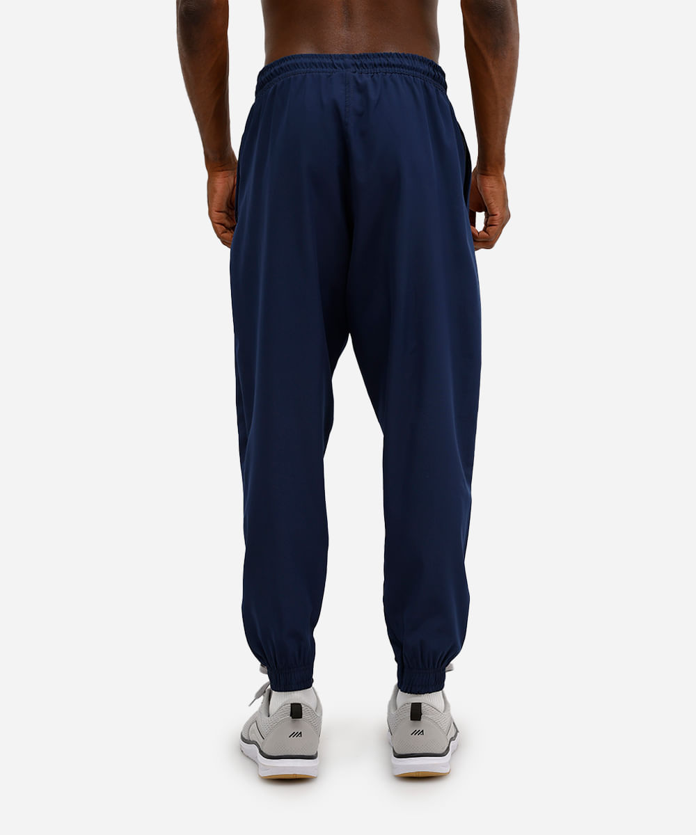 calça jogger masculina esportiva com bolsos azul