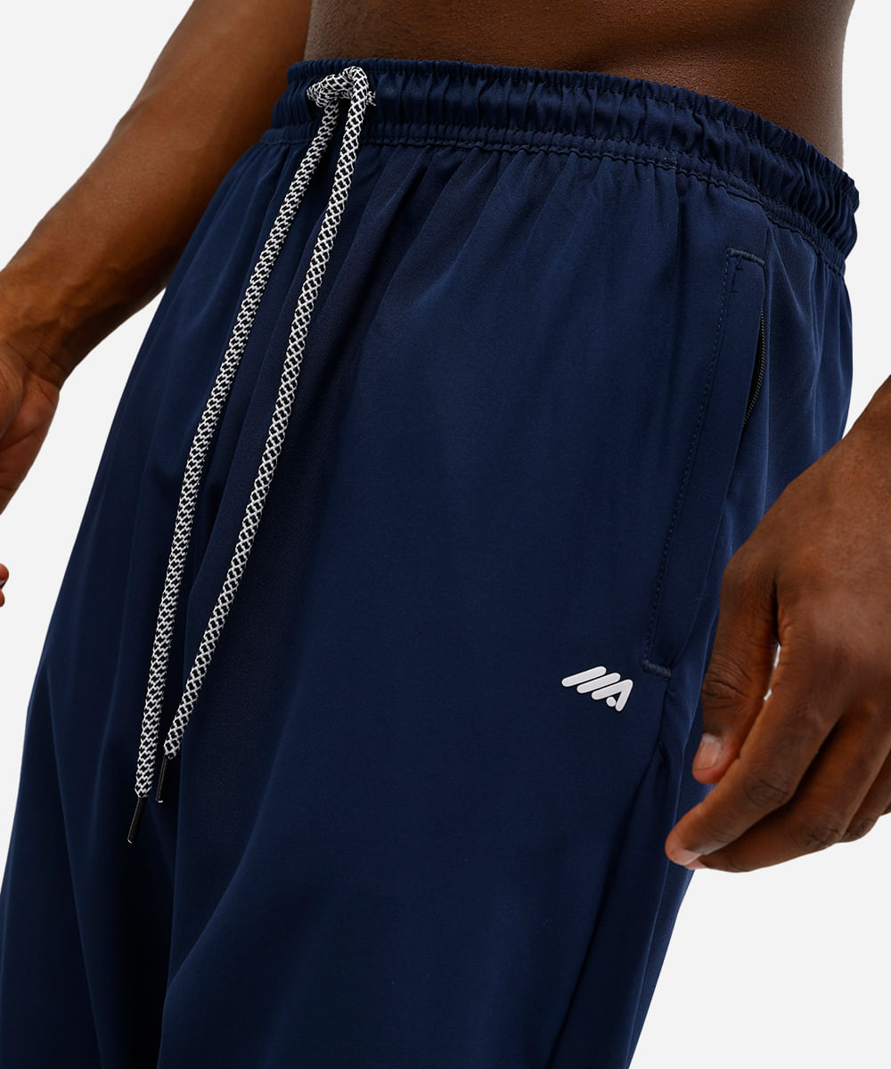 calça jogger masculina esportiva com bolsos azul