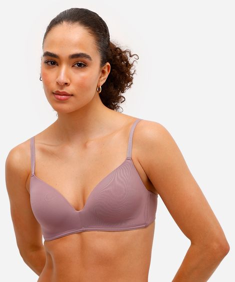 sutiã triângulo com bojo  roxo