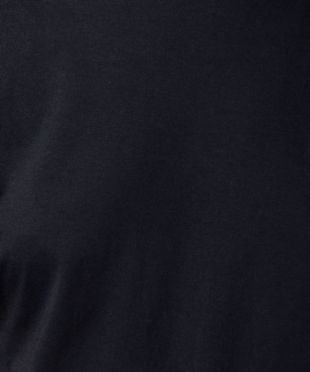 camiseta slim fit feminina de algodão peruano bicolor mindset preta