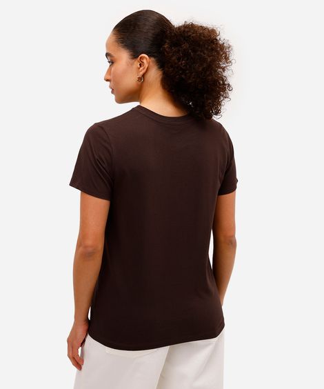 camiseta feminina de algodão cinnamoroll hello kitty marrom