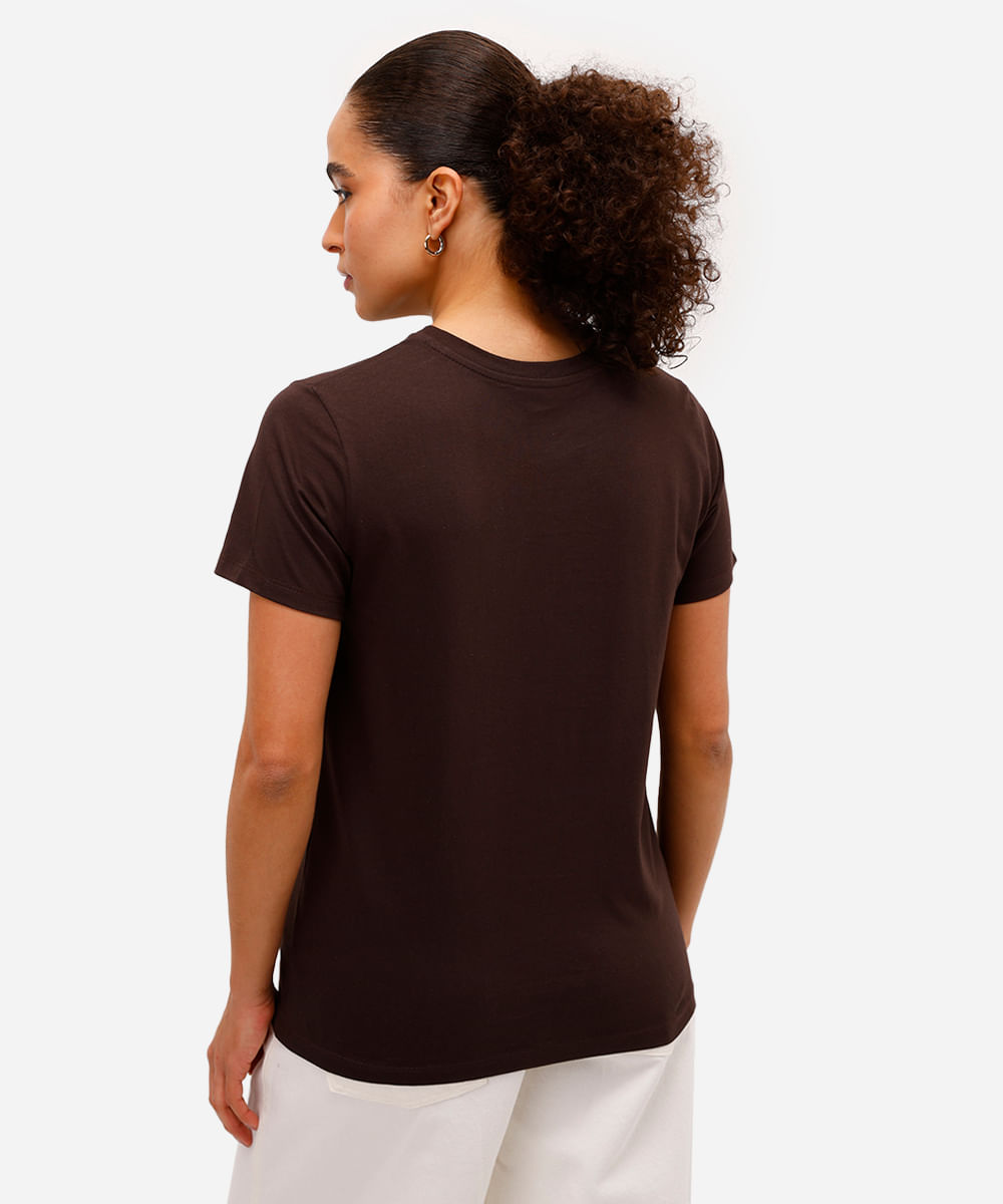 camiseta feminina de algodão cinnamoroll hello kitty marrom