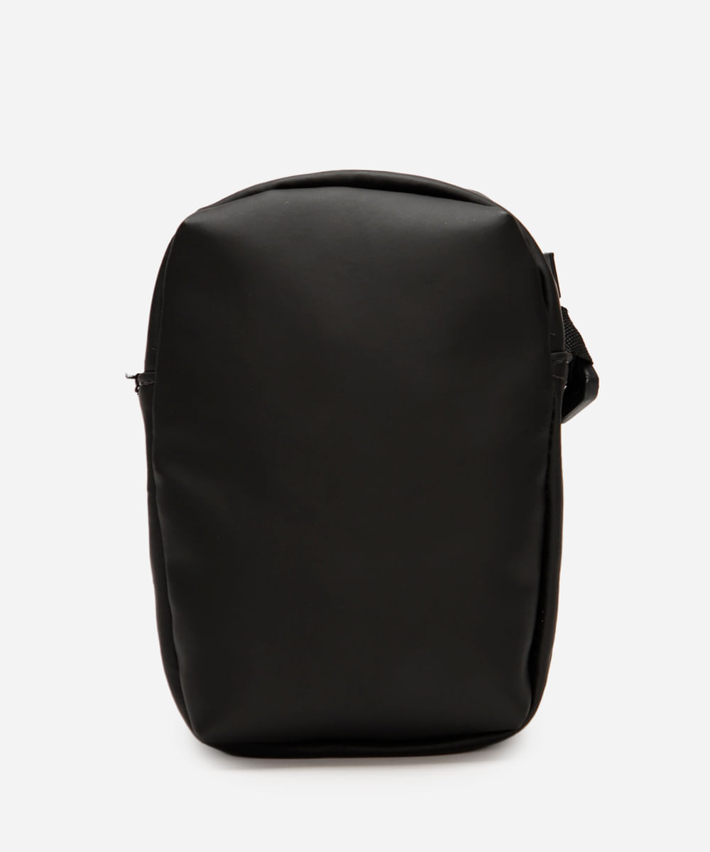 bolsa shoulder masculina transversal preta