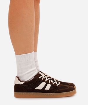 tênis casual feminino ace marrom