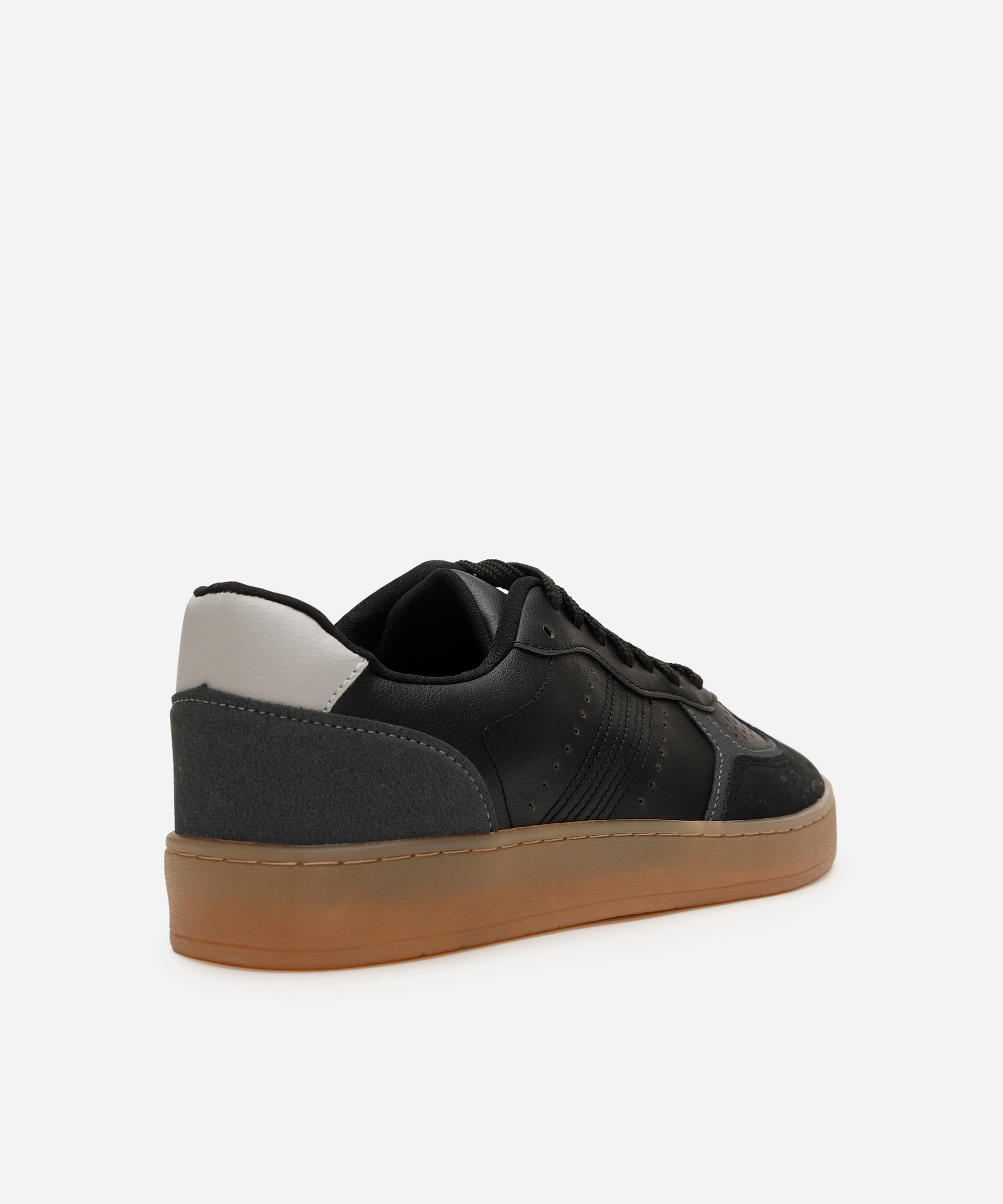 tênis casual masculino com recortes ace preto