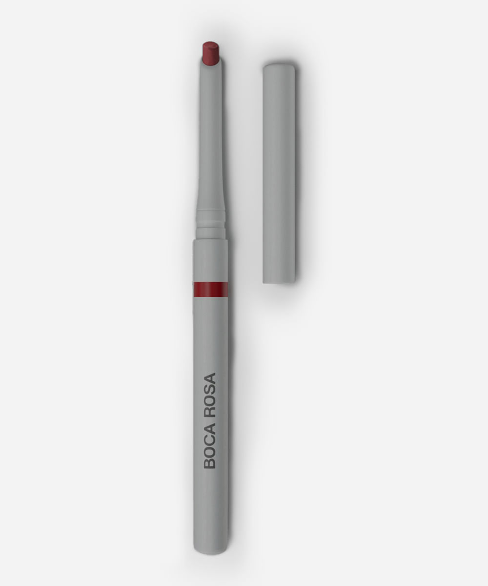 lápis para contorno labial boca rosa vermelho intenso