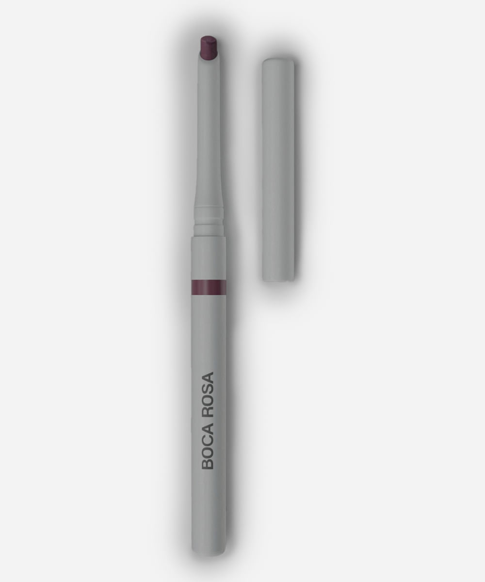 lápis para contorno labial boca rosa púrpura intenso