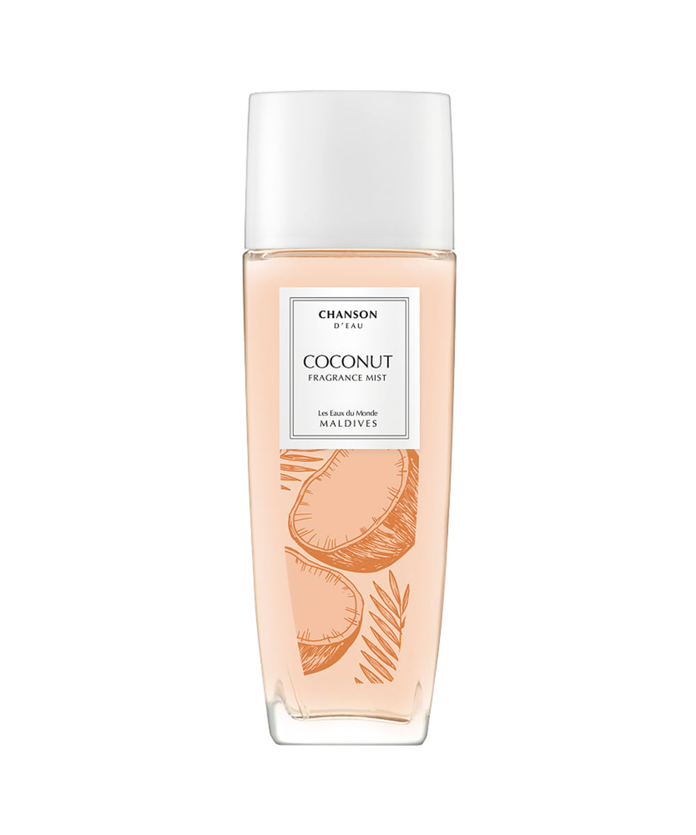 body splash feminino chanson d eau coconut 75ml