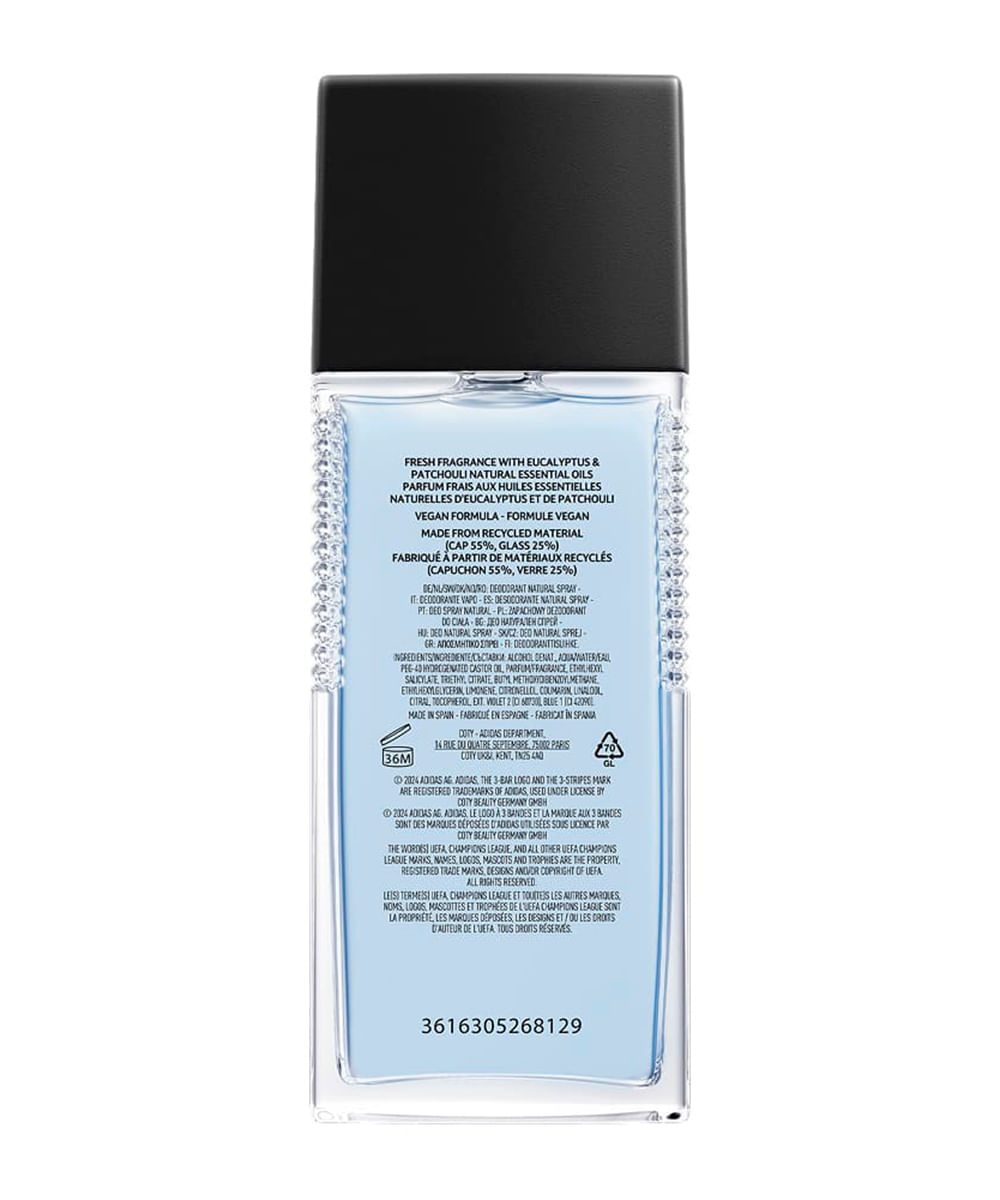 body splash masculino adidas uefa goal 75ml