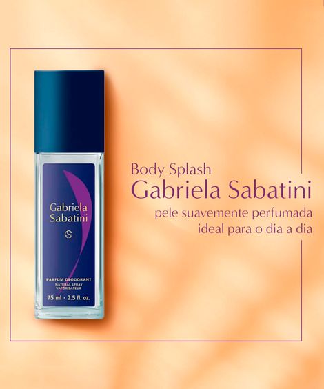 body splash feminino gabriela sabatini 75ml