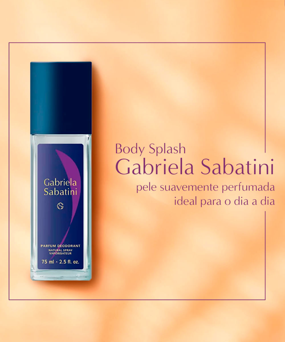 body splash feminino gabriela sabatini 75ml