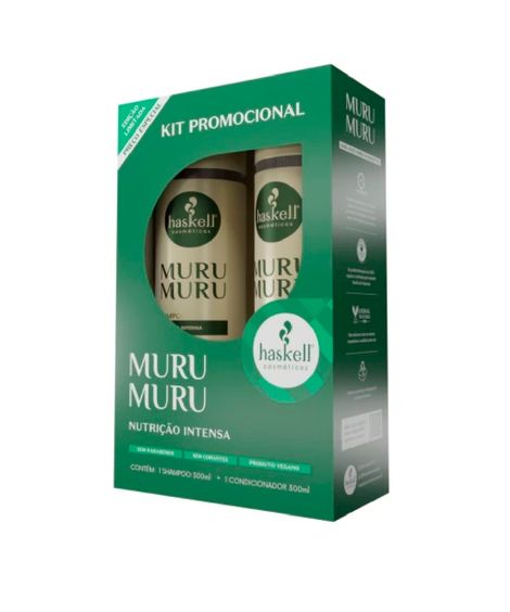 kit haskell murumuru shampoo e condicionador 300ml