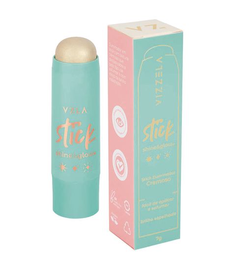iluminador stick vizzela shine e glow 01 7g