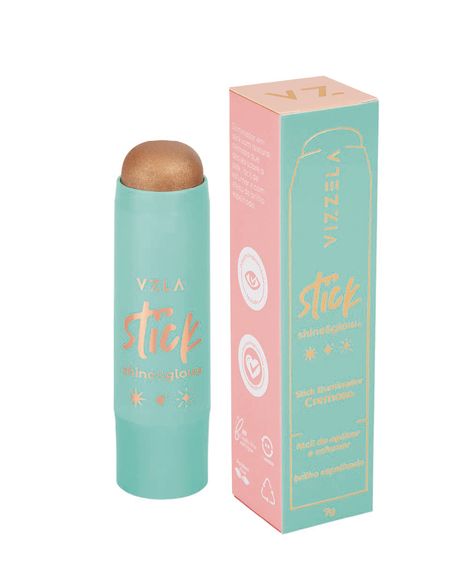 iluminador stick vizzela shine e glow 03 7g
