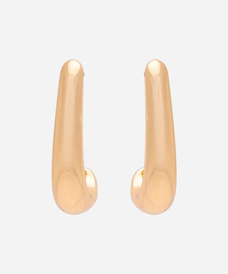 brinco alongado dourado
