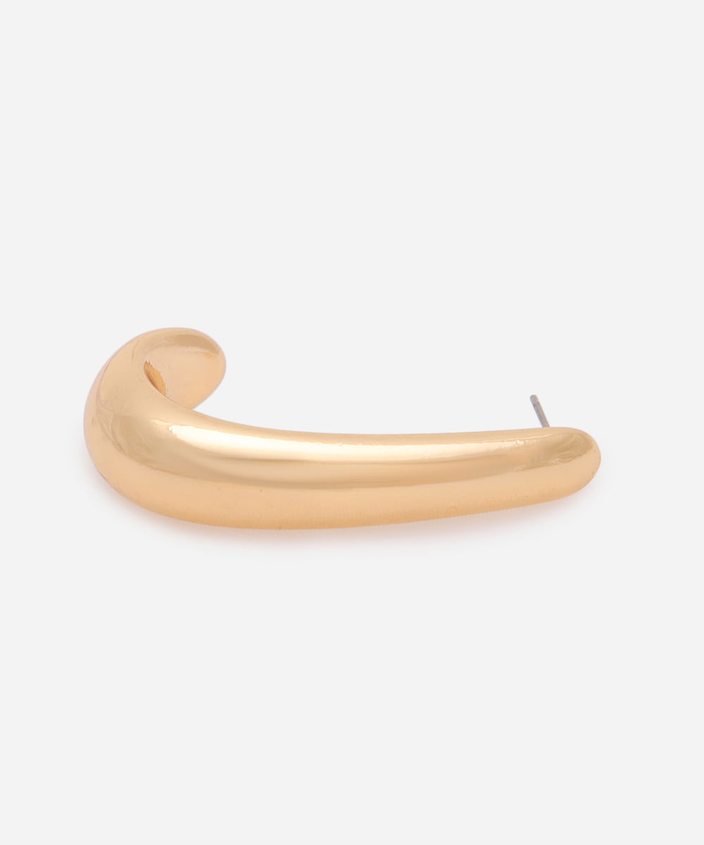 brinco alongado dourado