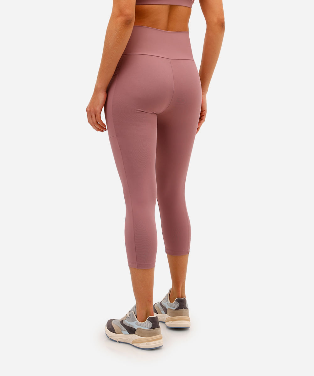 calça legging com bolso esportiva rosa